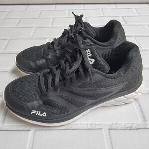 Fila Memory Speedstride 4 5RM00928-013 Running Sneakers Black Women's Size 6